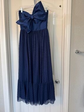 hutch corene strapless floral tulle a line midi dress Hutch "Corene" A-line Foral Midi Dress 11331